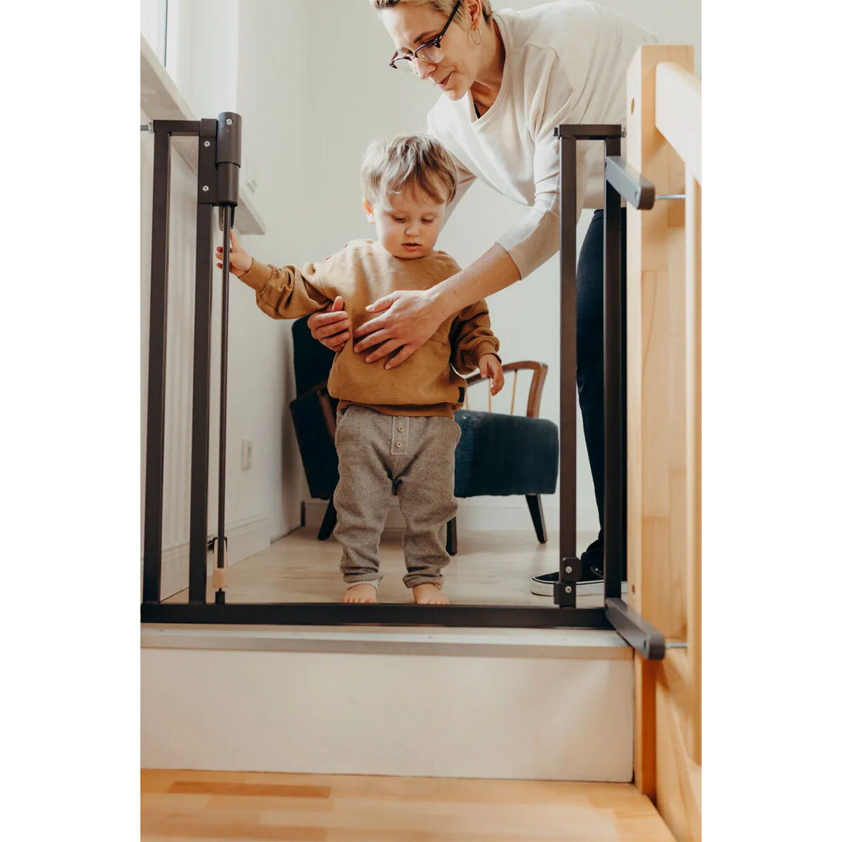 Geuther Baby Products GmbH Geuther by reer 2793 Treppenschutzgitter Easylook, zum Klemmen 84,5 - 92,5 cm