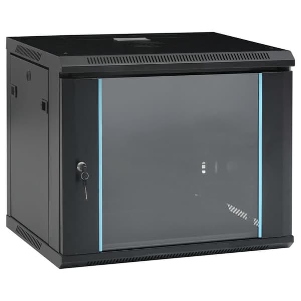 vidaXL Nettverksskap 9U veggmontert 19