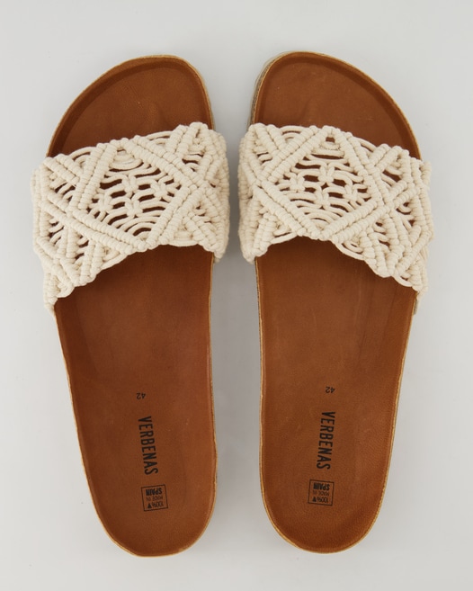 Verbenas Raga Knots Pantoletten in Beige