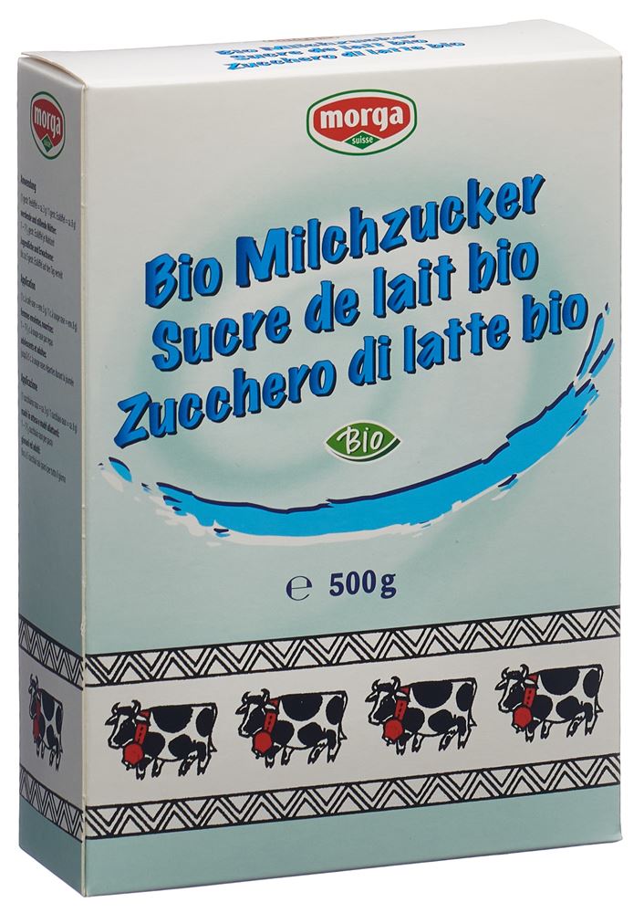 MORGA Milchzucker Plv Bio 500 g