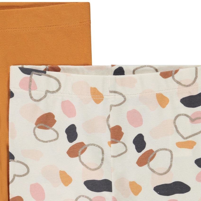 Lot de 2 caleçons en jersey pour bébé fille - Moutarde