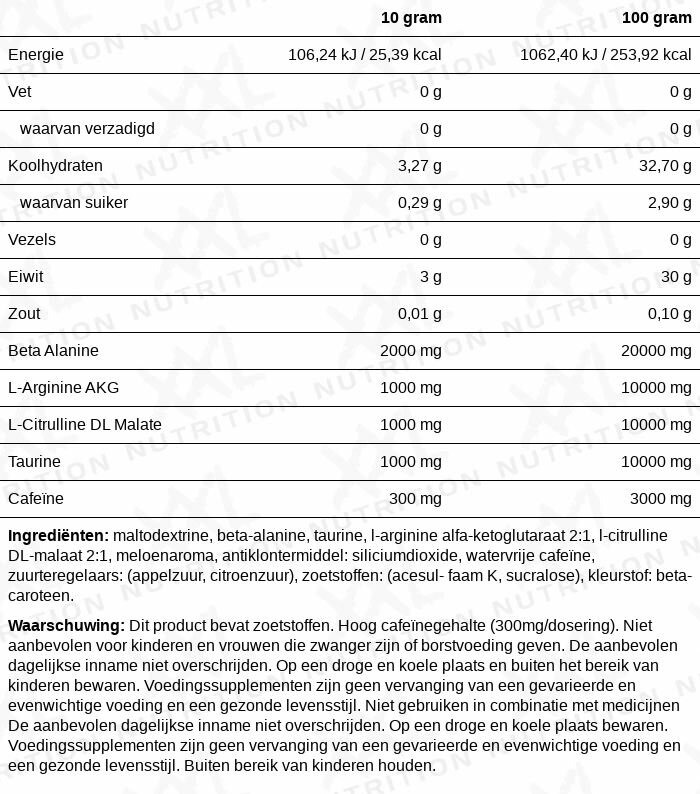 XXL Nutrition Blast Pre Workout Cherry (300 gr)