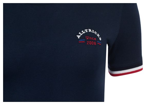 Tee-Shirt Manches Courtes Alltricks Sport d'Epoque Bleu Foncé Femme