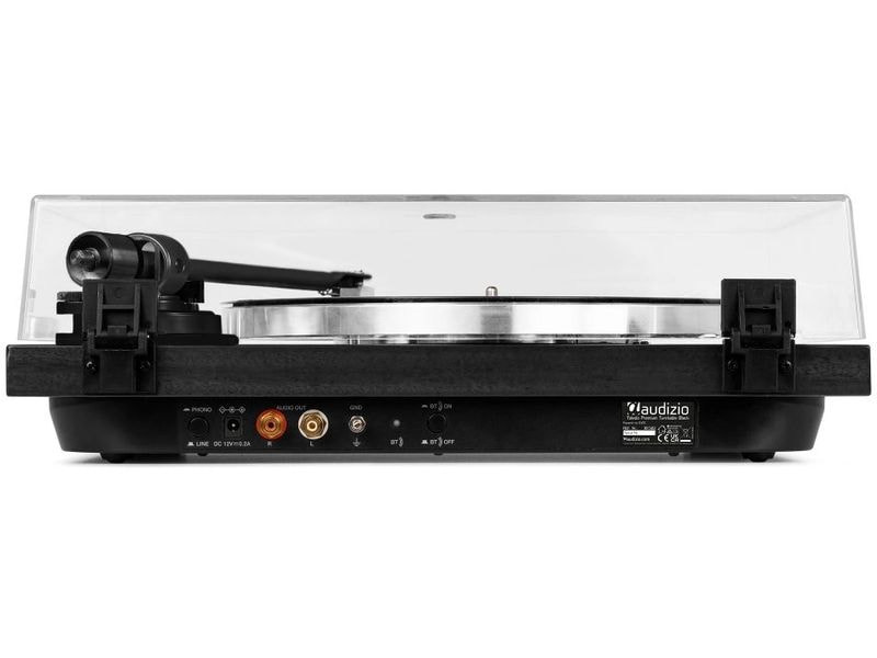 Audizio Plattenspieler Toledo Schwarz Premium-HiFi-Plattenspieler
