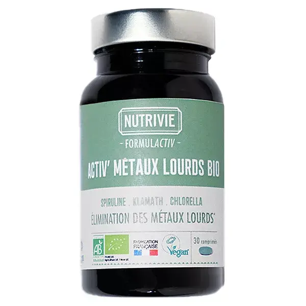 Nutrivie Activ' Metais Pesados Orgânico 30 comprimidos
