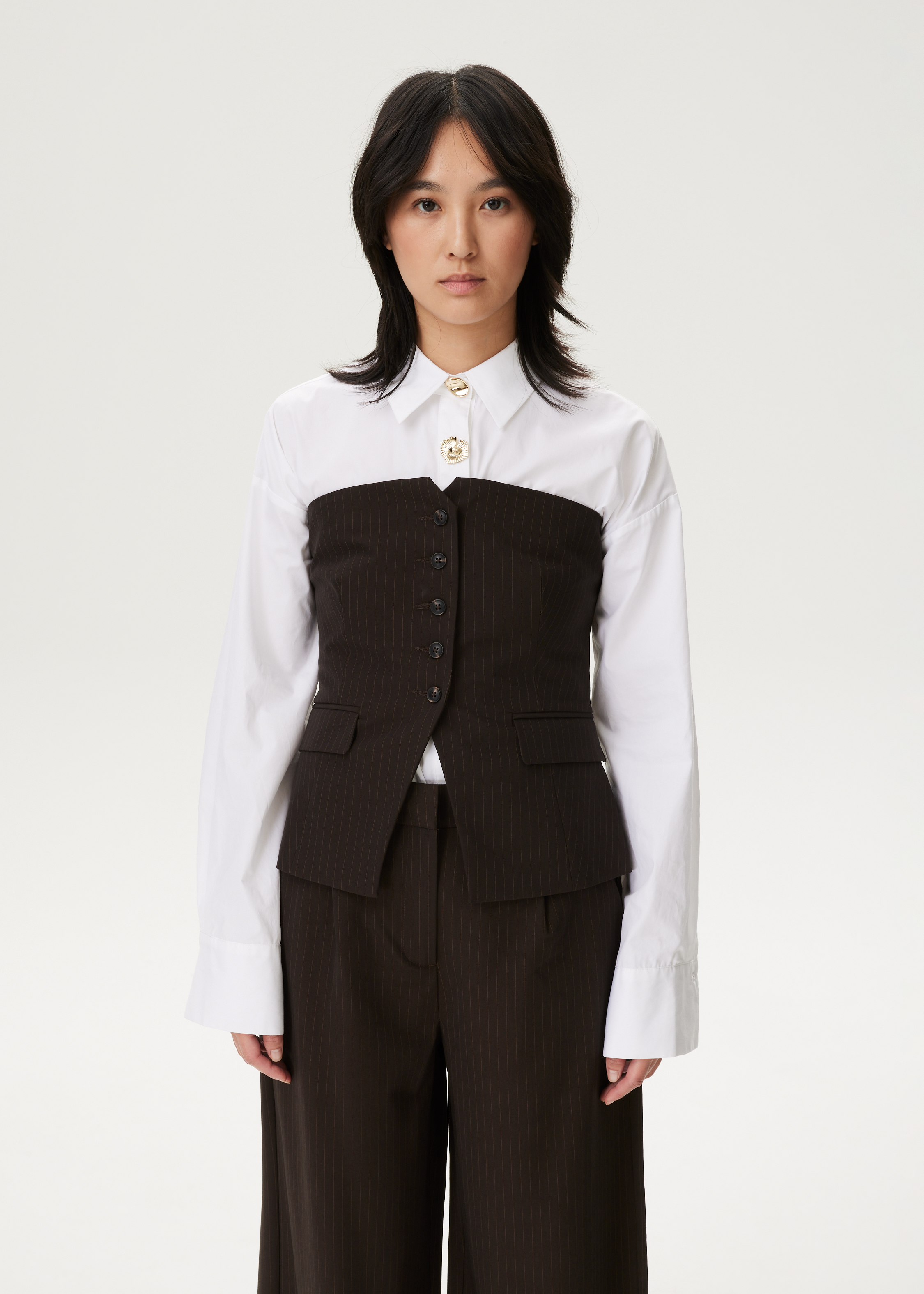 Strapless gilet