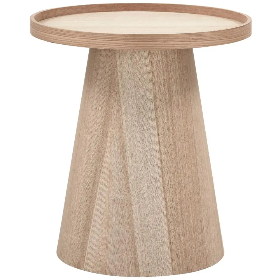 WOOOD Maud Bijzettafel - Hout - Naturel - 50x45x45