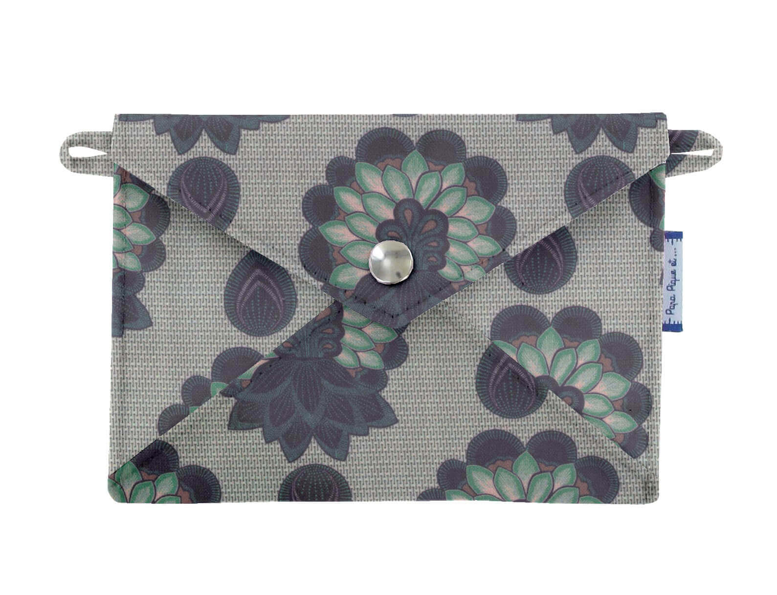 Petite Pochette Enveloppe Lotus Vert
