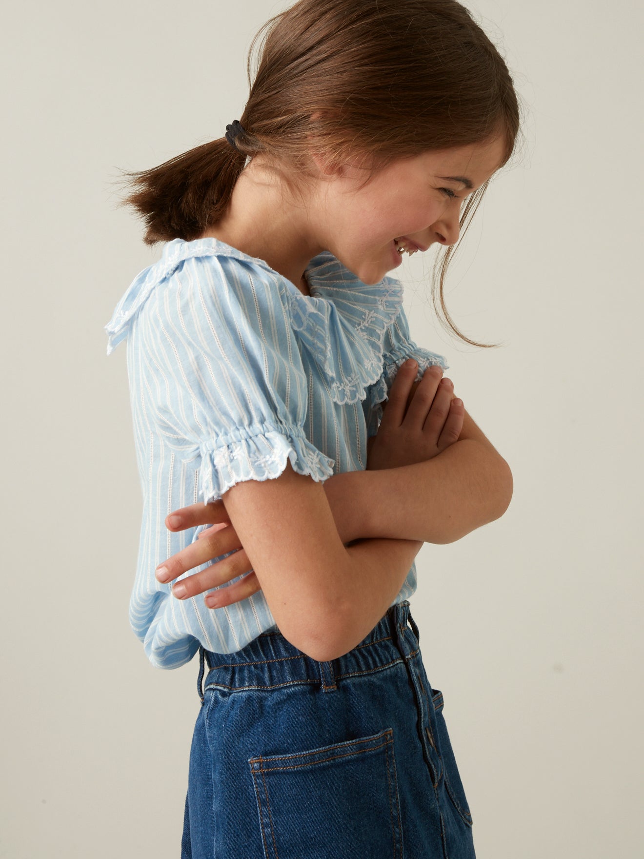Blouse brodée Fille
