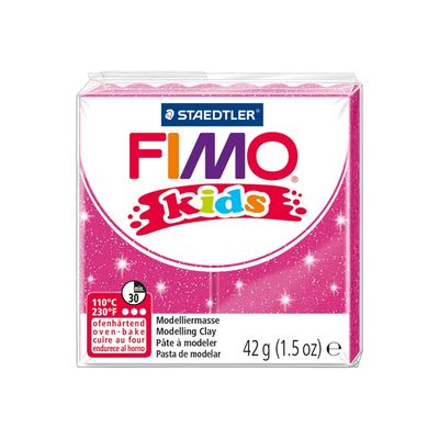 Pâte Fimo Kids - Rose Pailleté - 42G