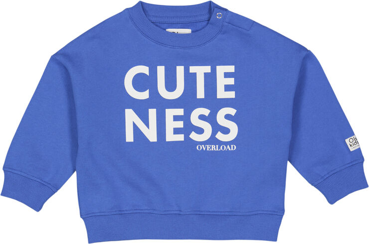 Müsli by Green Cotton Olsen kids cuteness sweatshirt baby Palace blue