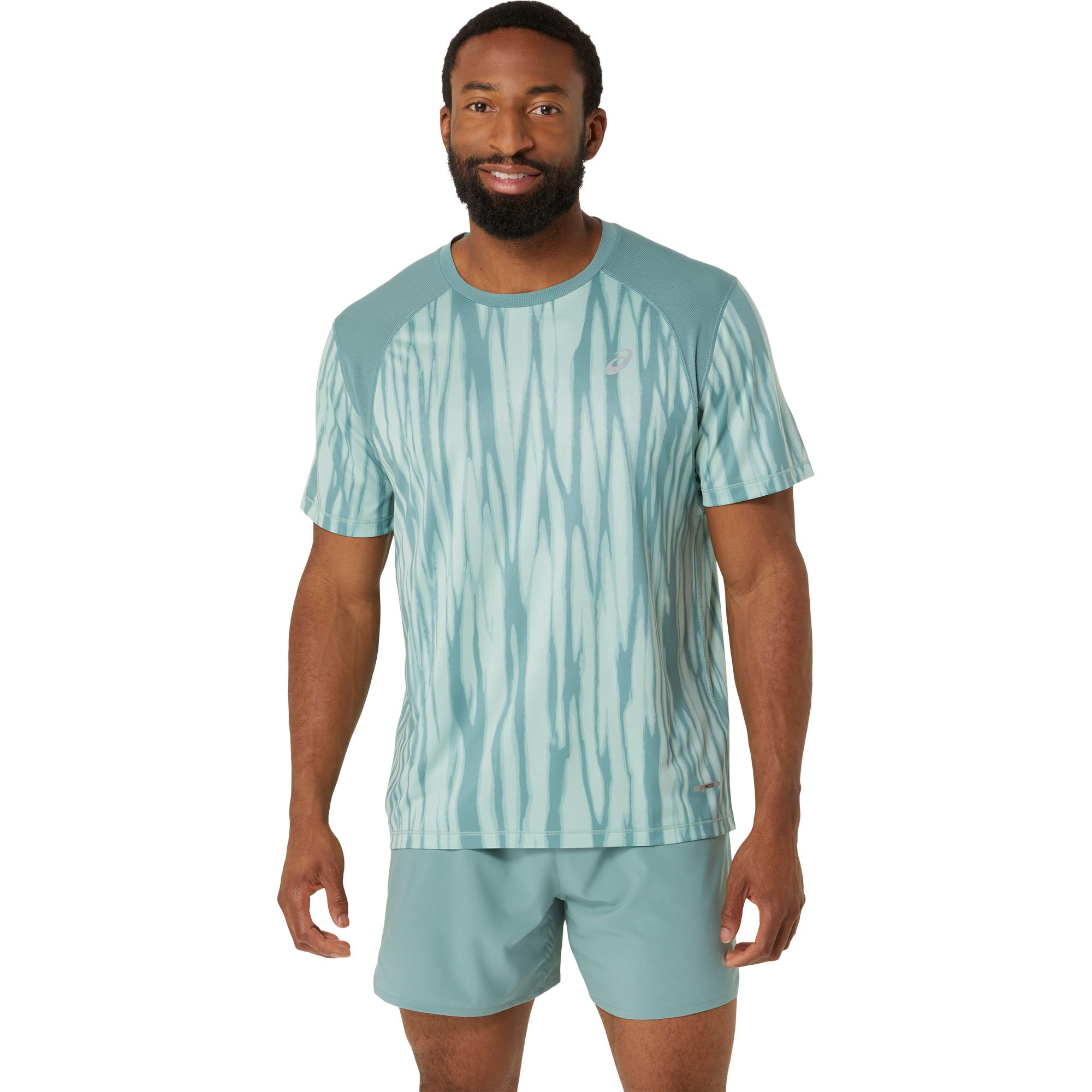 ASICS Road All Over Print T-Shirt Herren light celadon