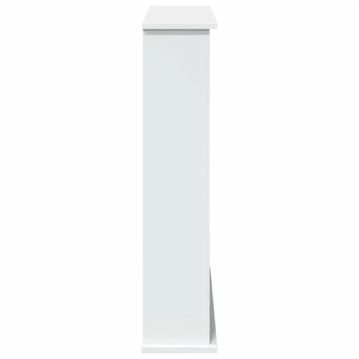 vidaXL Cadre de cheminée blanc 75x20x87,5 cm bois d'ingénierie