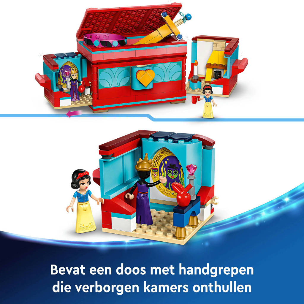 Mooie sieradendoos met veel speelplezierSneeuwwitjes sieradendoos, Bouwbaar Speelgoed voor Kinderen met Poppetjes 43276