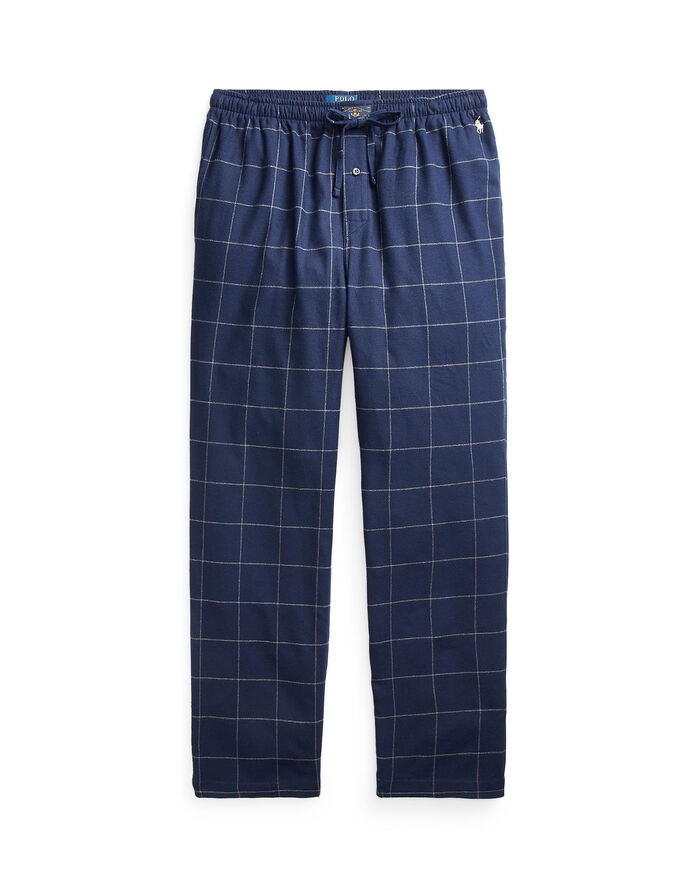 Polo Ralph Lauren Cotton Flannel Pajama Pant Window pane plaid