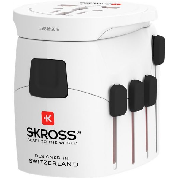 GOOBAY Adaptador Mundial PRO - Mundo 2 e 3 Polos - SKROSS - WE-61260