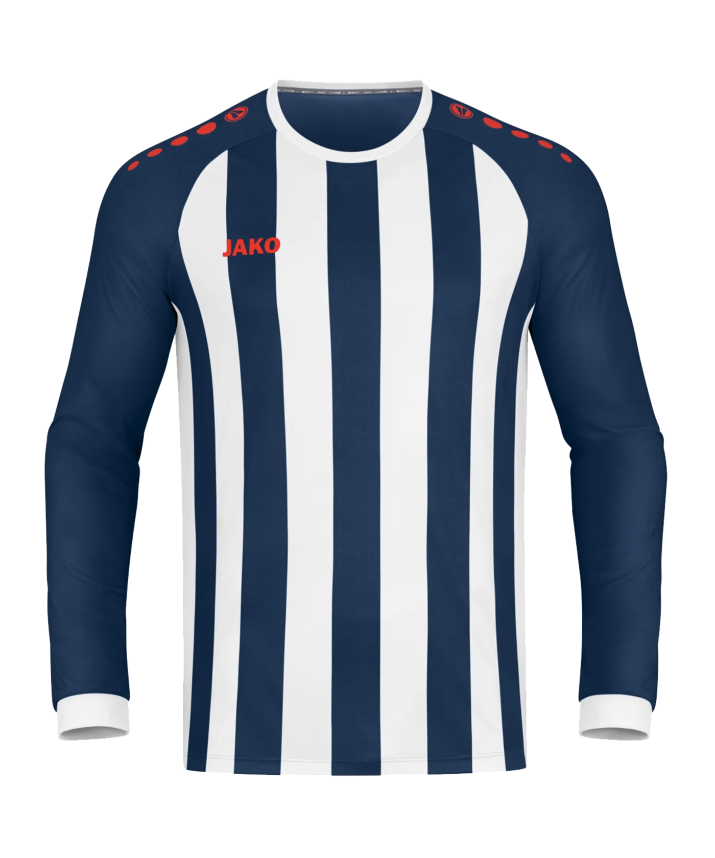 JAKO Inter Trikot Langarm Blau Weiss Rot F935