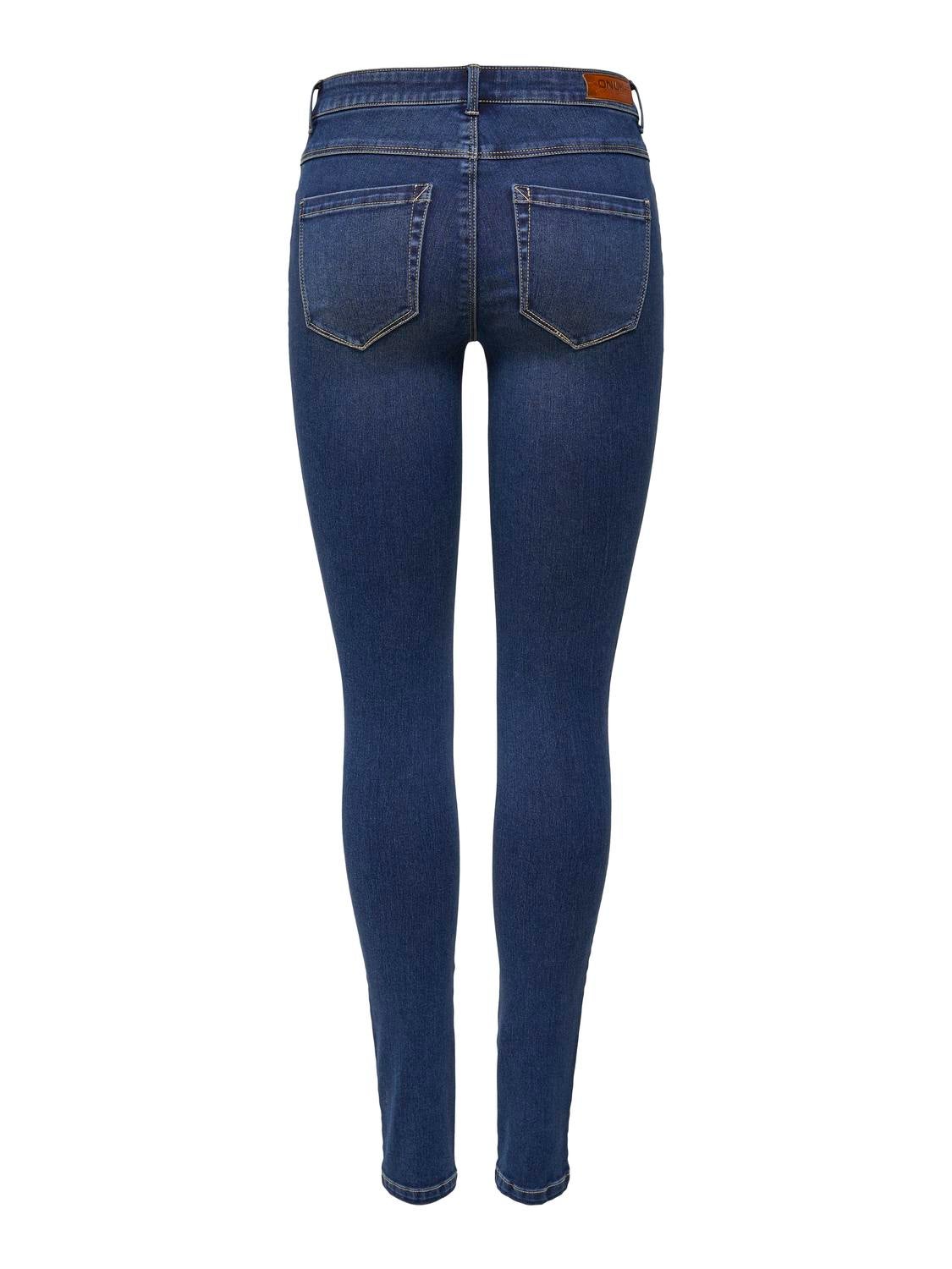 ONLROYAL Mittlere Taille Skinny Fit Jeans Dark Blue Denim