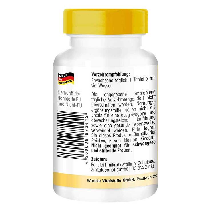 Zink 15 mg Tabletten, 250 St