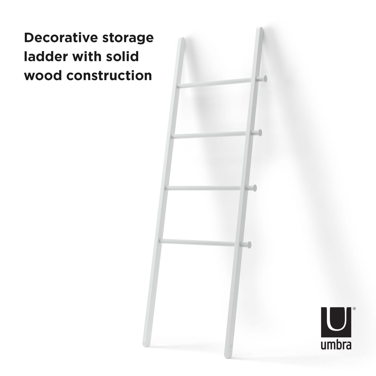 Umbra decoratieve ladder Leana wit