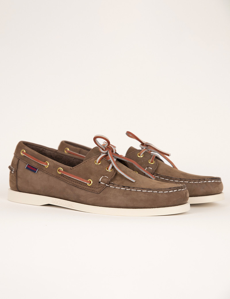 SEBAGO CHAUSSURES DOSKSIDES PORTLAND NUBUCK MARRON