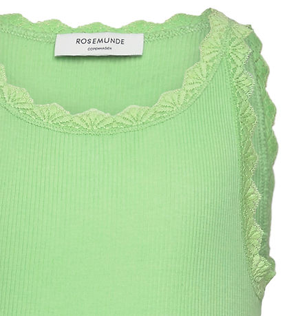 Rosemunde Top - Rib - Modal - Balta - Pistazie Green