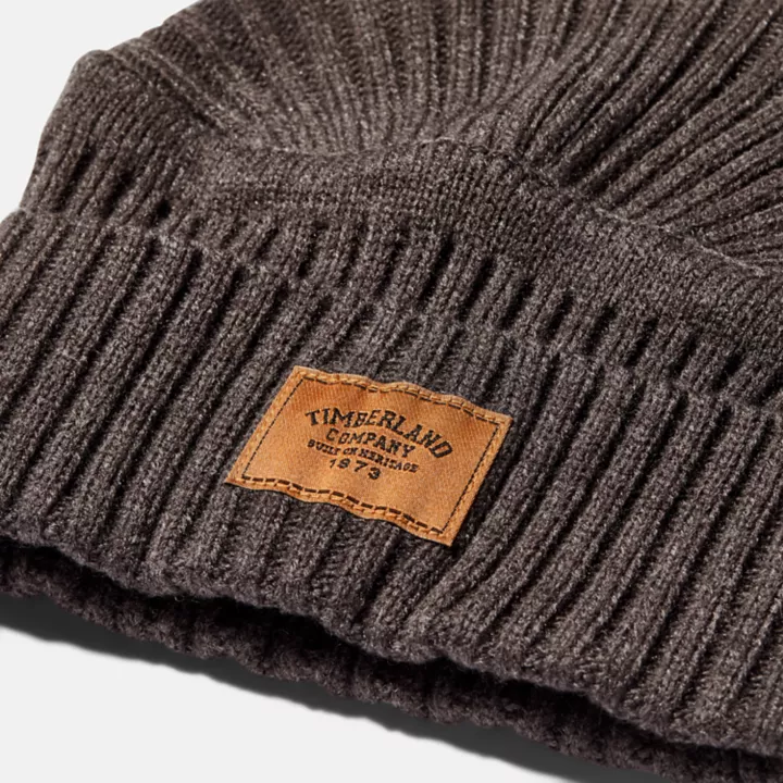 Bonnet côtelé Gulf Beach pour homme en gris foncé