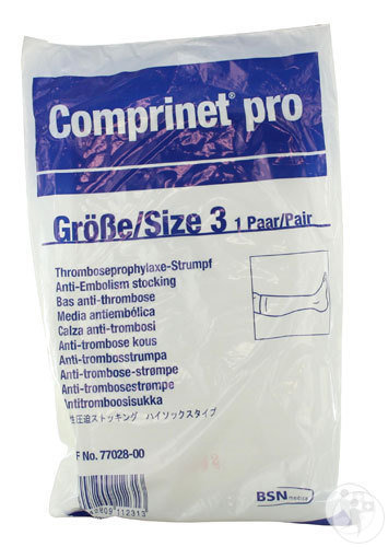 Bsn Medical Comprinet Pro Knee Bas Anti-Embolie Taille 3 Paire 1 (7702800)
