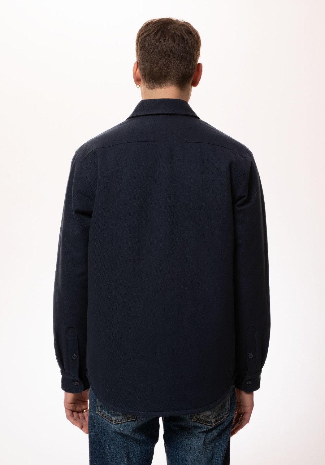 Nudie Jeans Overshirt Glenn Padded Shirt Navy