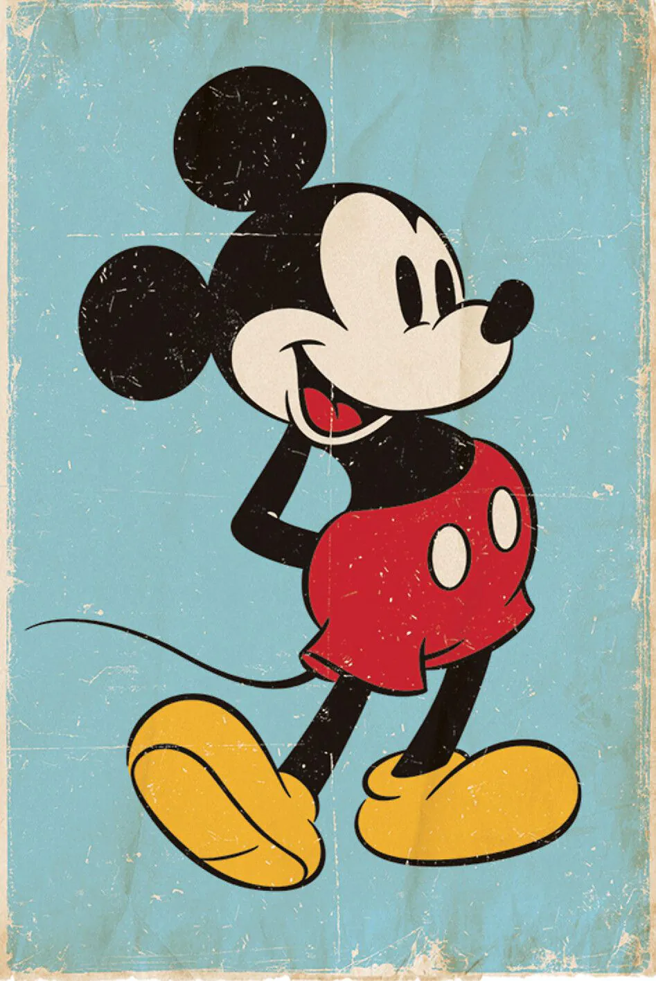 Poster Mickey Mouse - retro, 61 x 91 cm