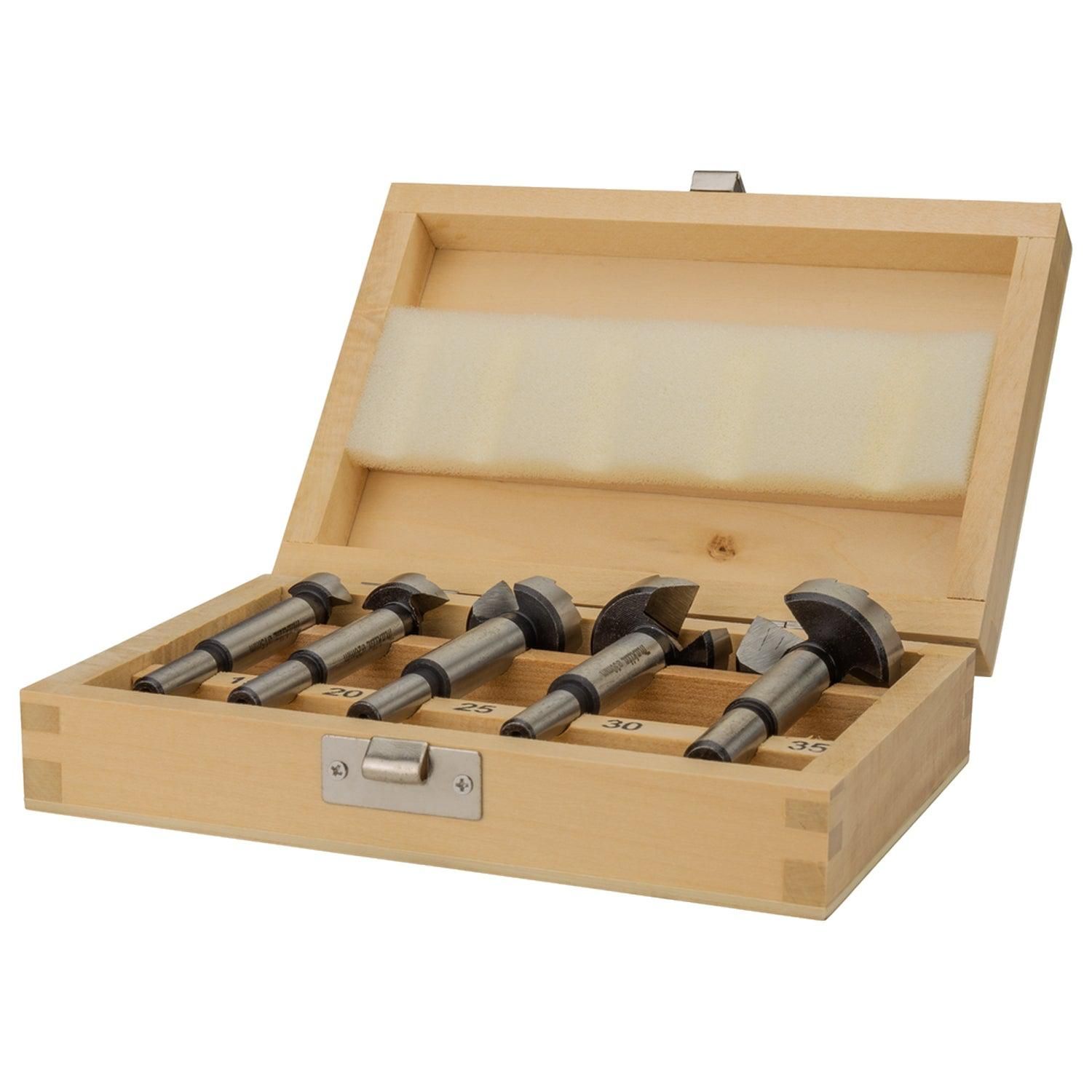 Makita D-47363 Cilinderkopboorset 5-delig in Houten Kist