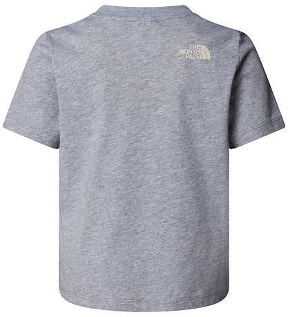 The North Face T-Shirt - Kindergrafik - Grau Meliert m. Print