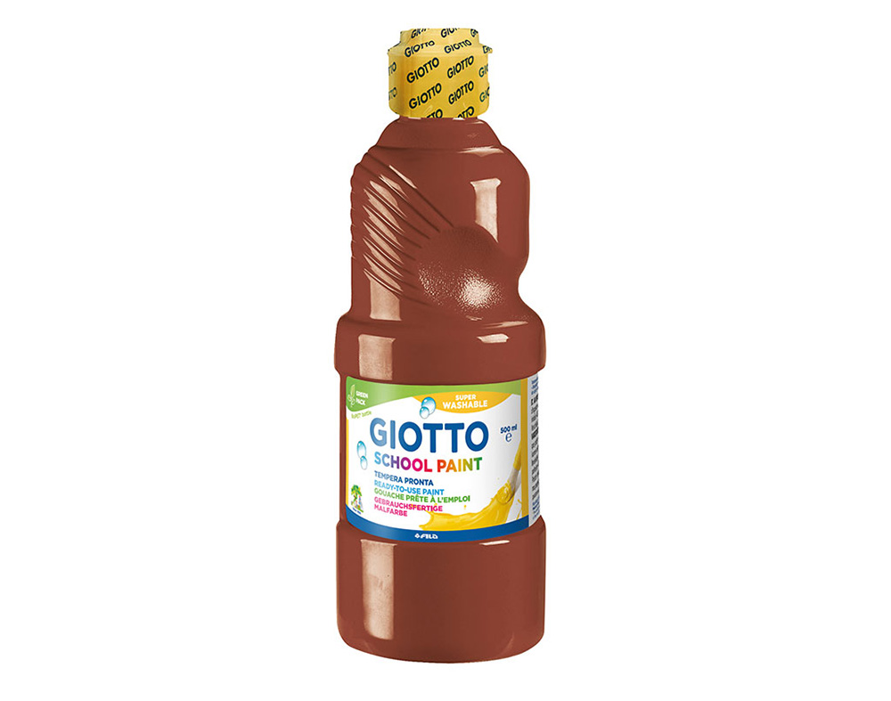 GUACHE SCHOOL PAINT GIOTTO CASTANHO 500ML