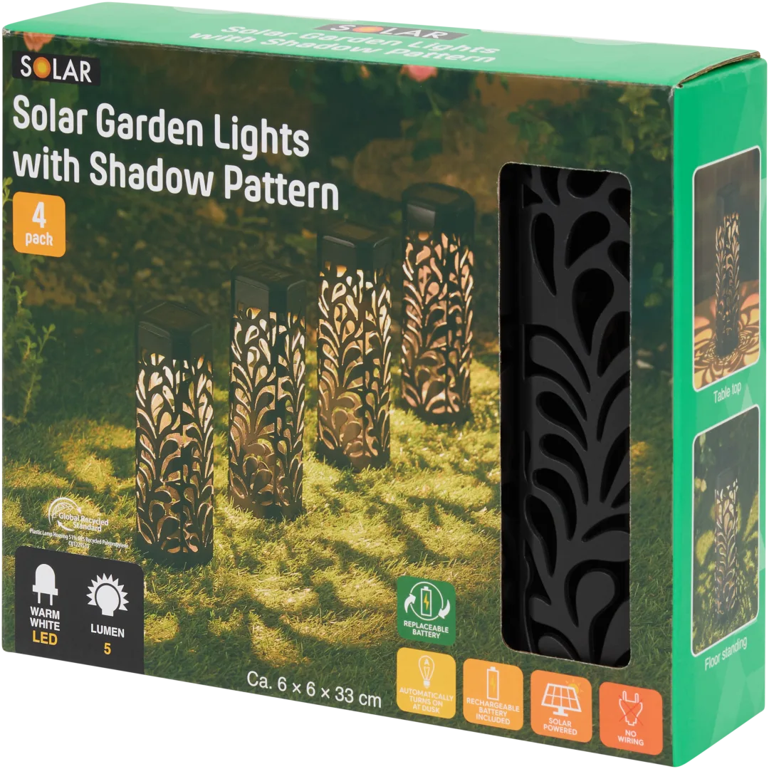 Solar tuinverlichting 4 stuks | diverse varianten