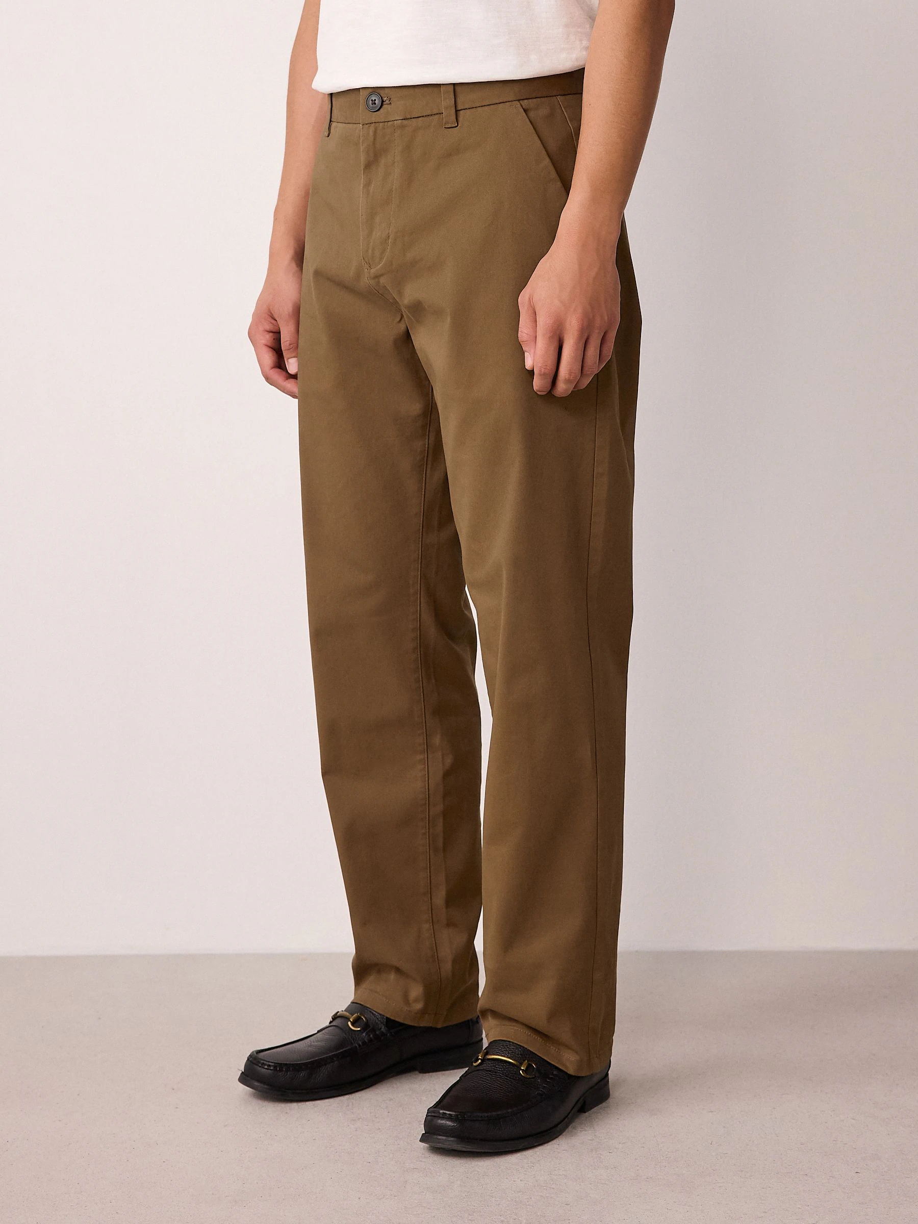 Lichtbruin - Straight fit - Stretchy chino