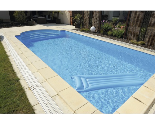 Zwembadrand, Bergerac Element recht, Champagne, 49,5 x 31 x 3,2 cm