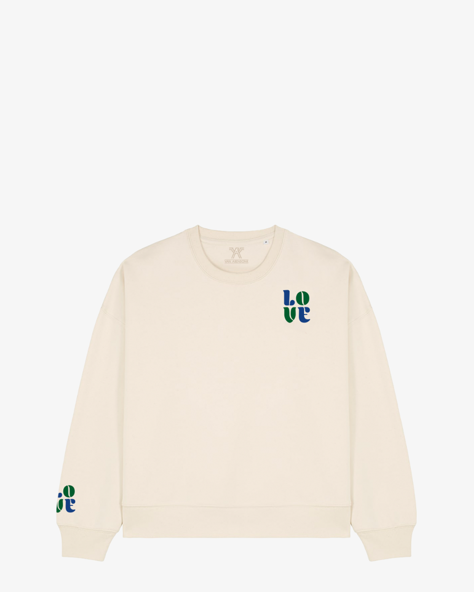 Aquila Love Off-White/Multicolor Damessweater