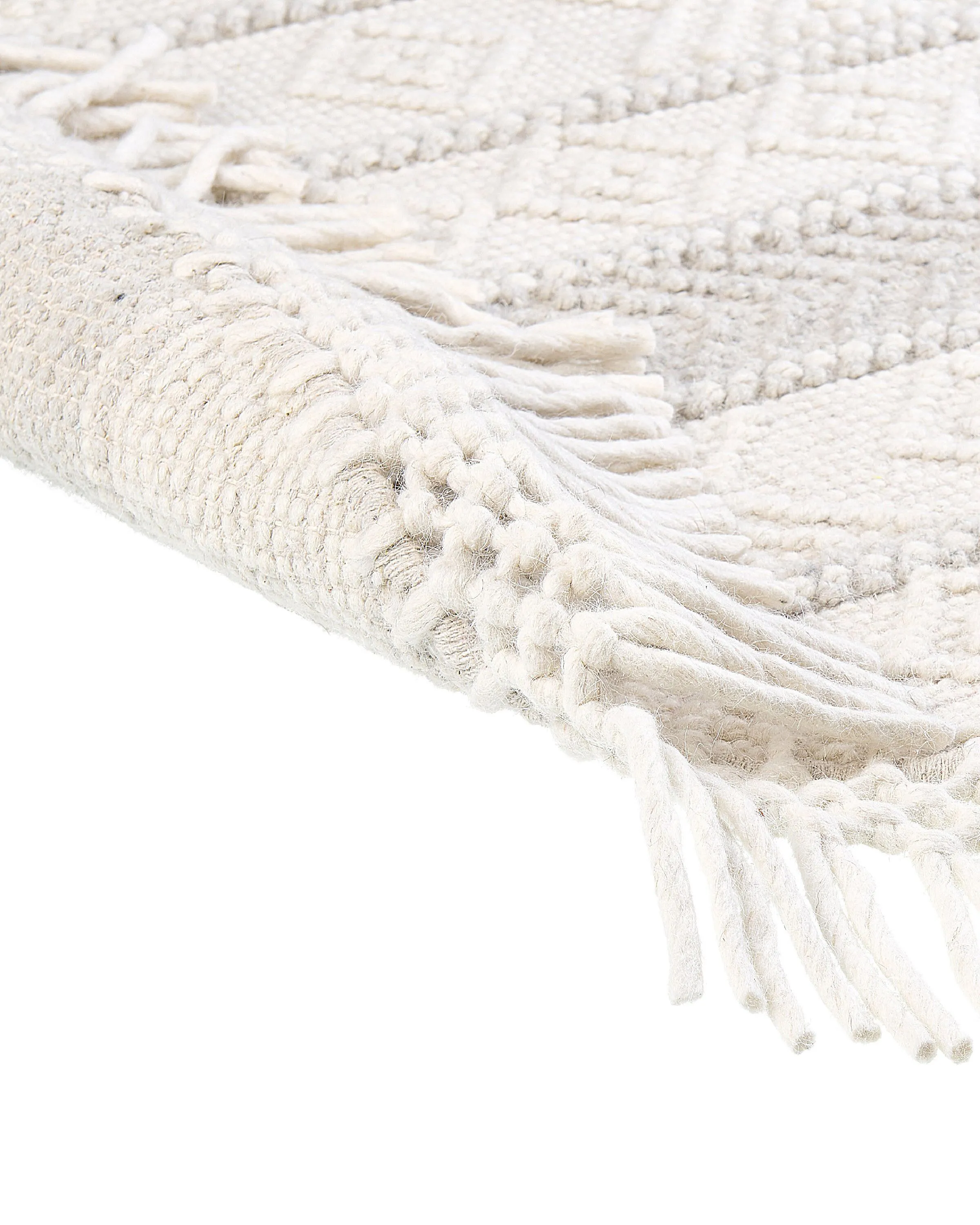 Vloerkleed BALTALAR Beige ø 140 cm Wol