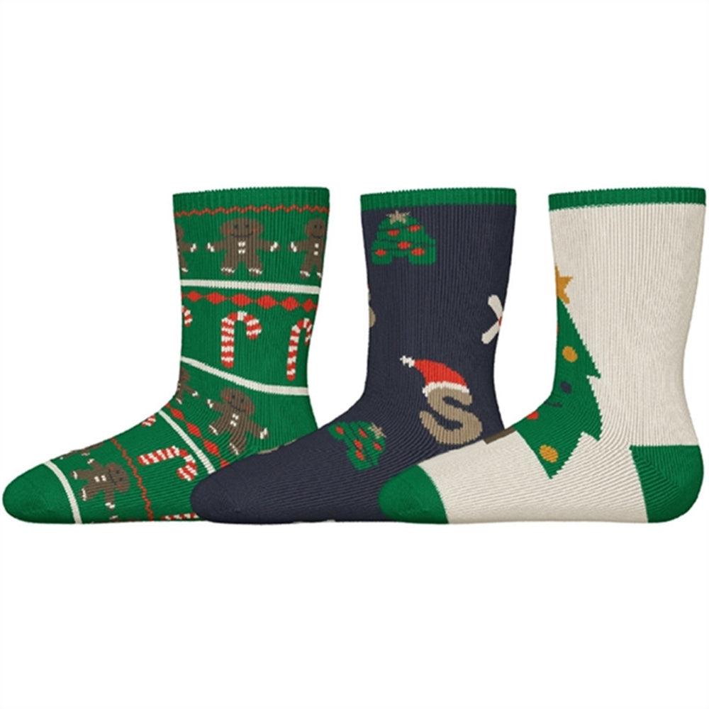 Jolly Green Richristmas Strømper 3-pak