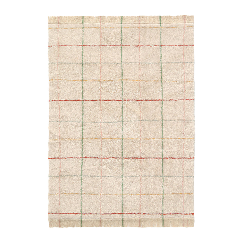 Lorena Canals Farm Vloerkleed 90 x 130 cm - Gekleurde Strepen