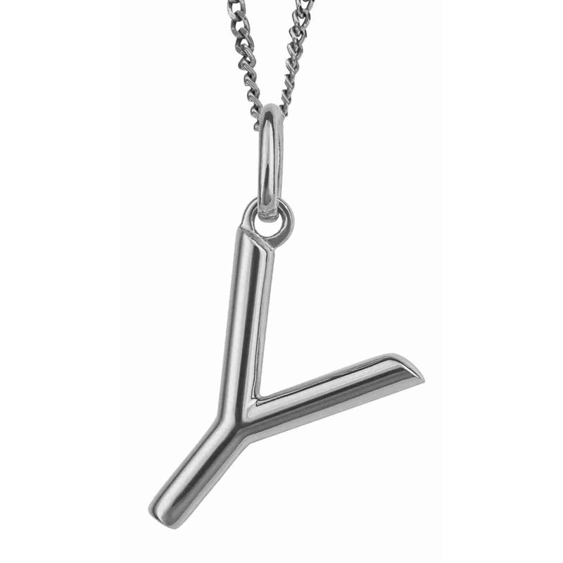 Collier lettre Y en argent 925