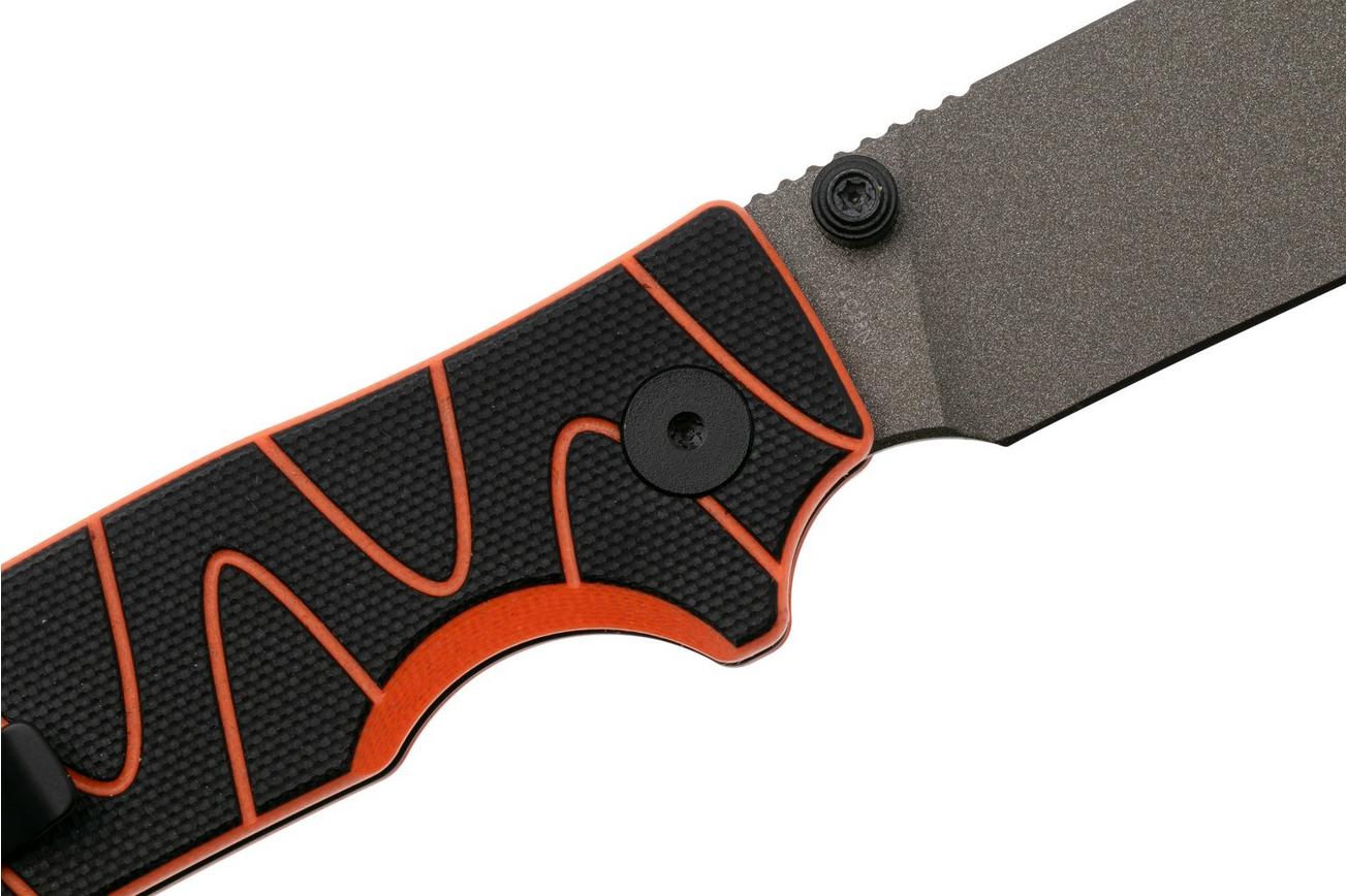 QSP Knife Kali QS159-D2 Ceramic Coated 14C28N Black Orange G10, zakmes, Keanu Alfaro design