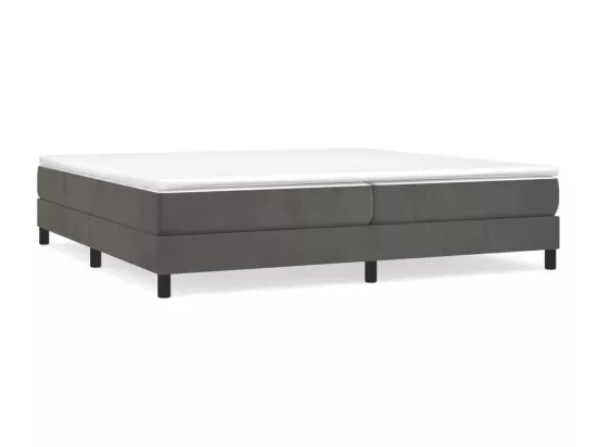 Sommier à lattes de lit Gris foncé 200x200 cm Velours