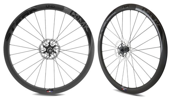 PAIRE DE ROUE DE ROUTE MAKADAMM STARK U40 DISC PREMIUM À PNEUS - 1388GR LA PAIRE