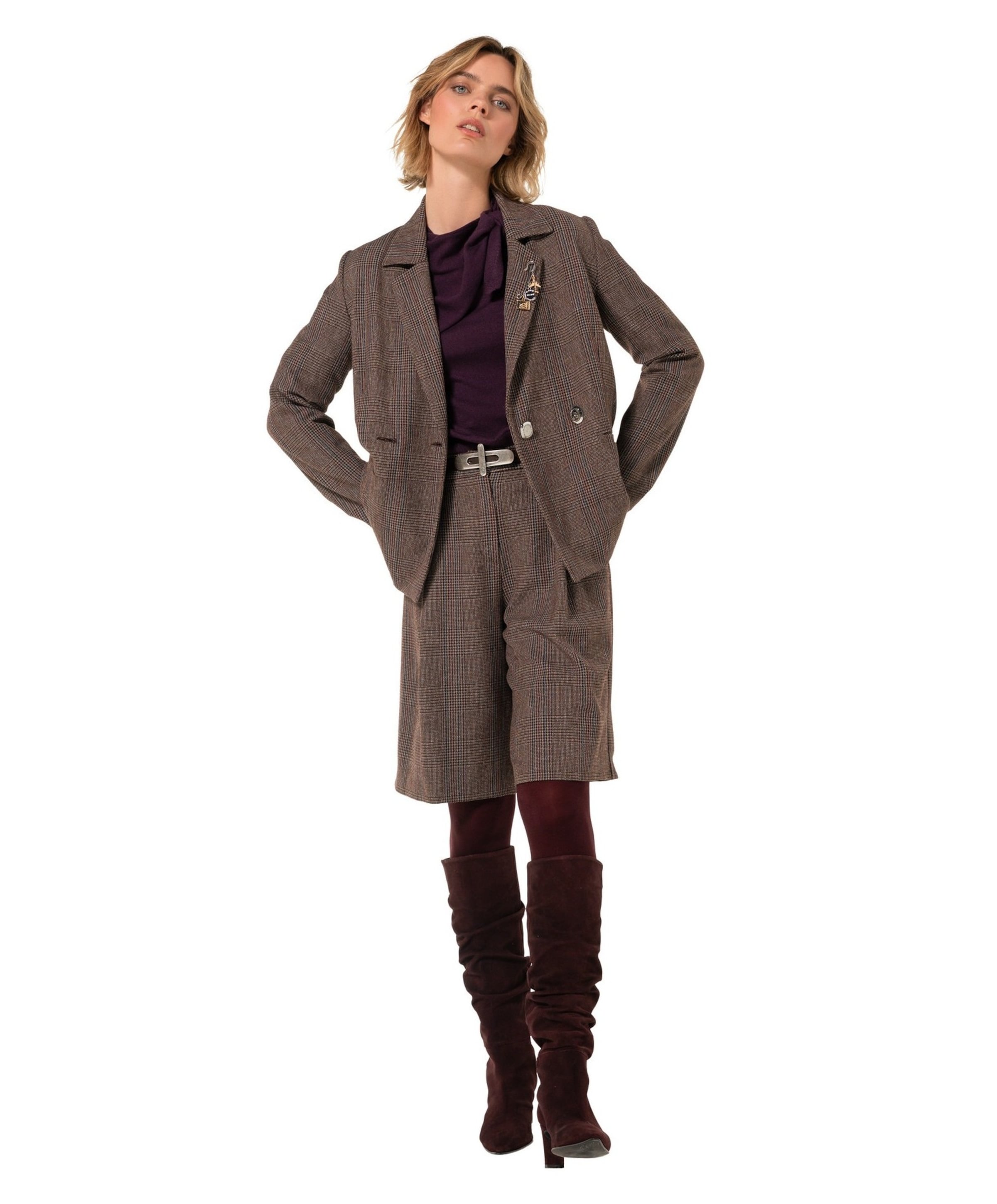 Caroline Biss Dames blazer bruin
