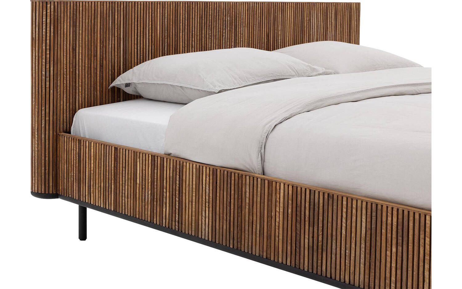 Goossens Bedframe Adel - 180 x 200 - Teak blank was - Hout