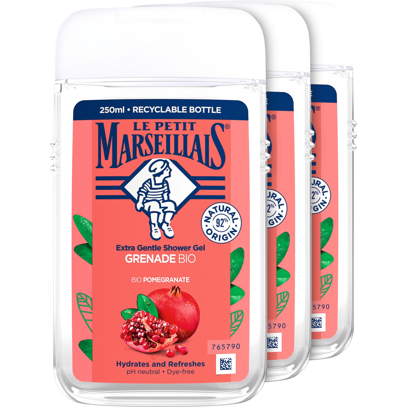 Le Petit Marseillais Dusch Granatapfel 3 x 250 ml