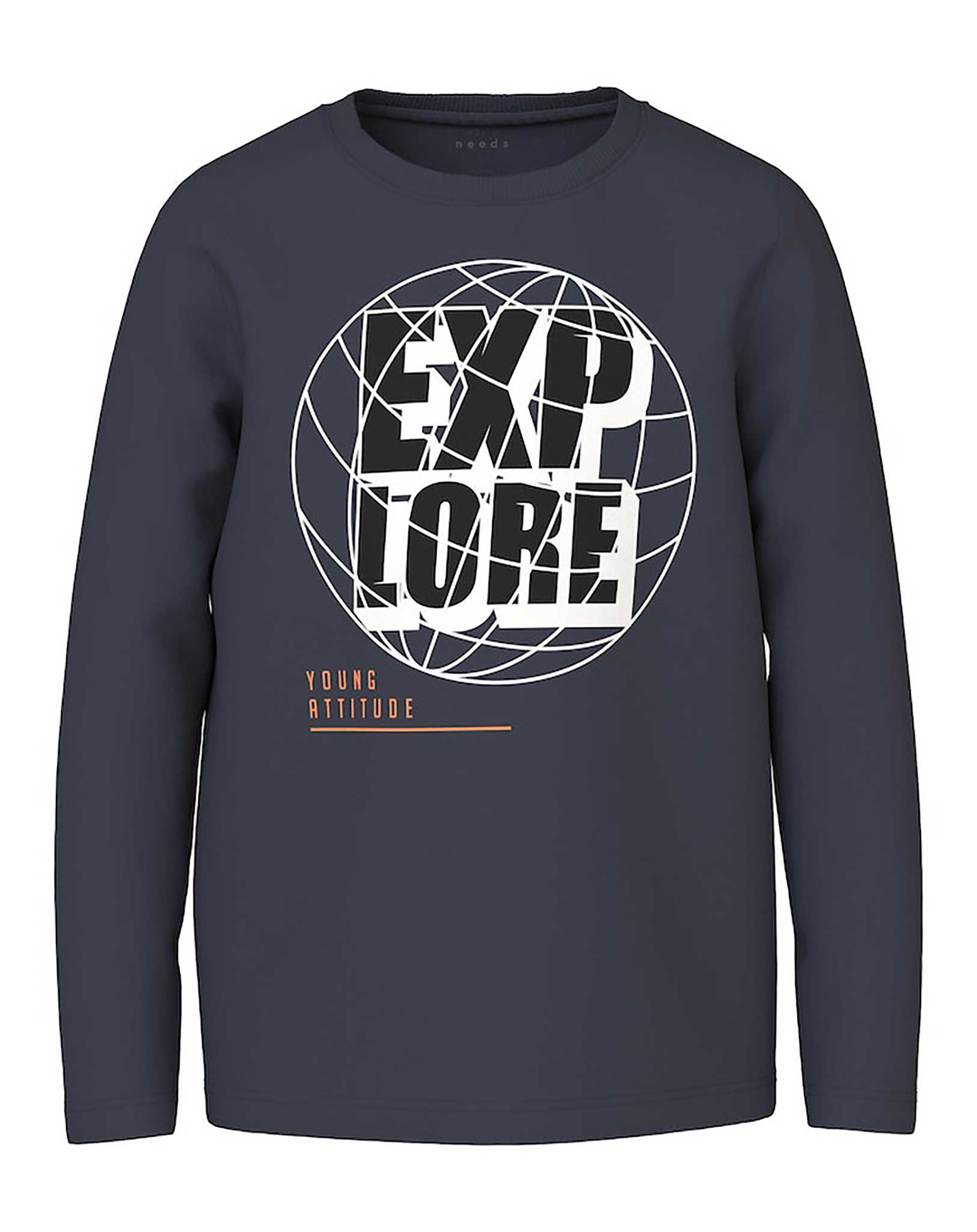Langarmshirt NKMVICTOR EXPLORE in dia ink