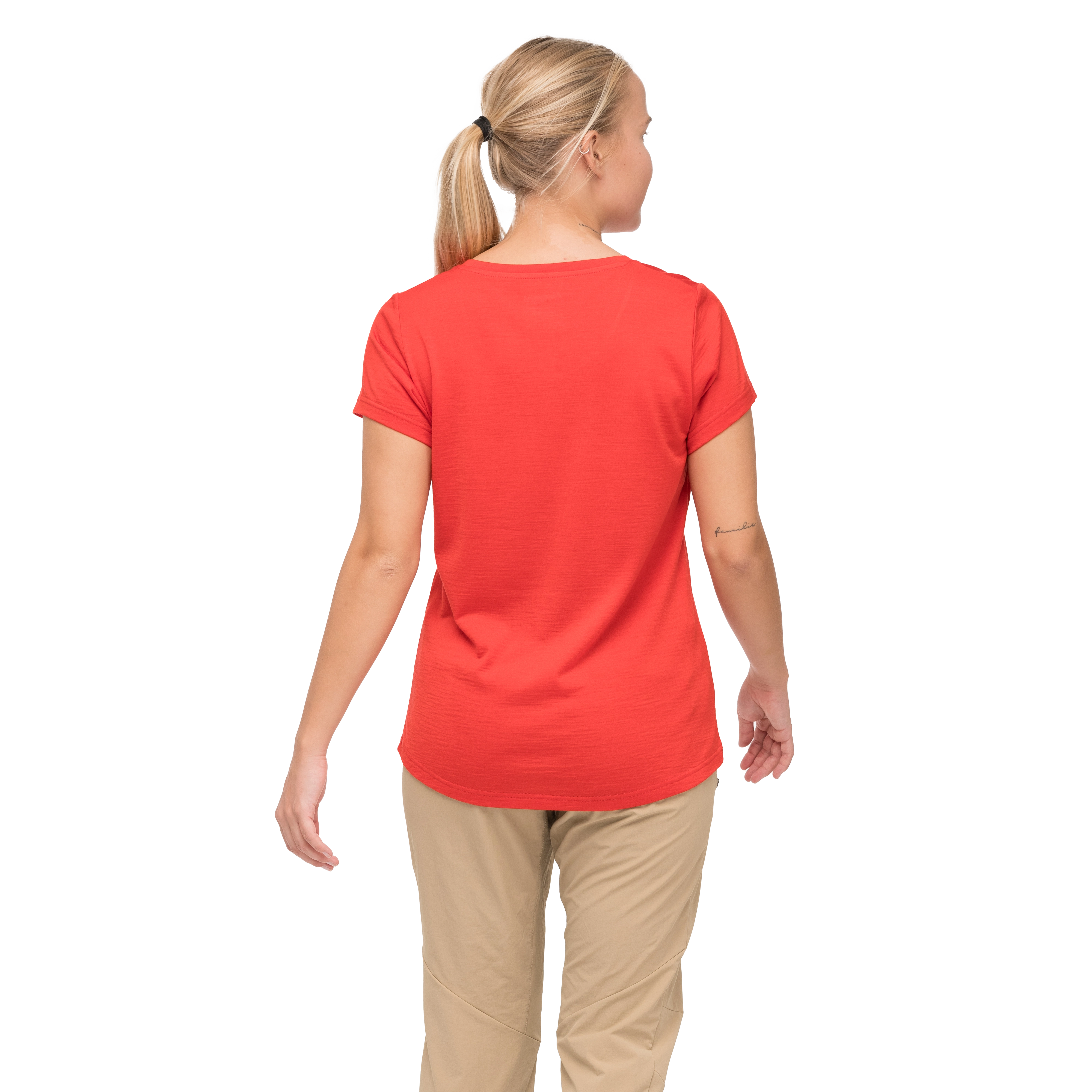 Rabot Emblem Wool Tee Women Fire Red
