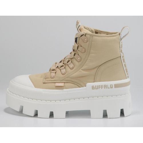 Buffalo - BotínSelen plano veganocrema Beige